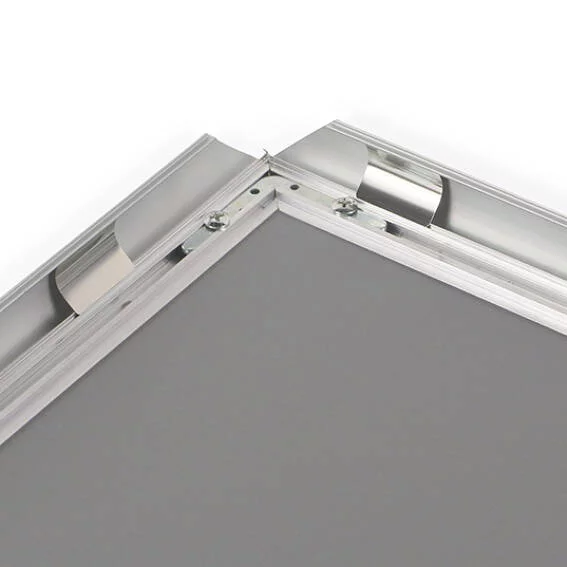 25 mm Klapprahmen selbstklebend 42x59,4 cm (A2) | silber | Kunstglas mattiert (1 mm)