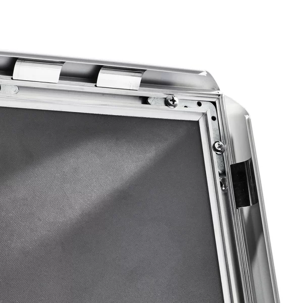 25 mm Klapprahmen magnetisch DIN A5 14,8x21 cm (A5) | silber | Kunstglas mattiert (1 mm)
