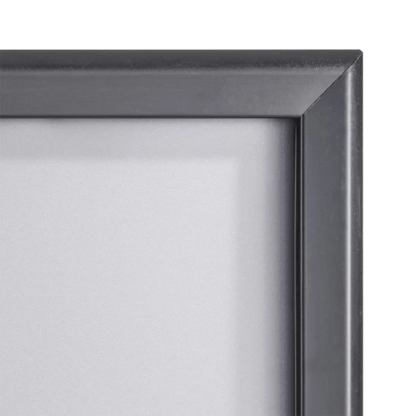 32 mm Klapprahmen DIN A4 21x29,7 cm (A4) | schwarz | Kunstglas mattiert (1 mm)