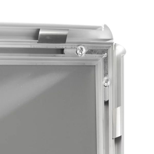 Infoständer mit Klapprahmen 21x29,7 cm (A4) | silber