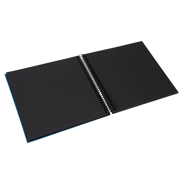 Spiralalbum Bella Vista - 40 schwarze Seiten zum Einkleben (20x20 cm) 20x20 cm (40 Seiten) | petrol