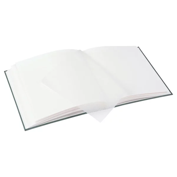 Fotoalbum aus Hanf mit 60 weißen Seiten zum Einkleben, 25x25 cm 25x25 cm (60 Seiten) | Midnight Green