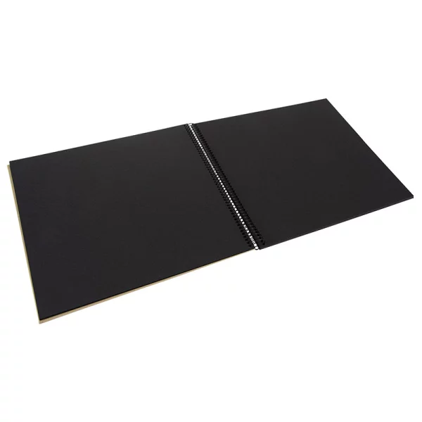 Spiralalbum Bella Vista - 40 schwarze Seiten zum Einkleben (35x30 cm) 35x30 cm (40 Seiten) | beige