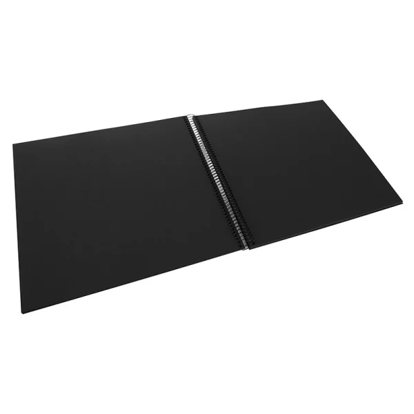Spiralalbum Bella Vista - 40 schwarze Seiten zum Einkleben (35x30 cm) 35x30 cm (40 Seiten) | fuchsia