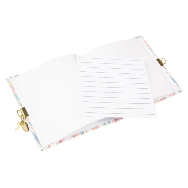 Tagebuch Garden Chic - 96 weiße Seiten (16,5x16,5 cm) 16,5x16,5 cm (96 Seiten) | weiß