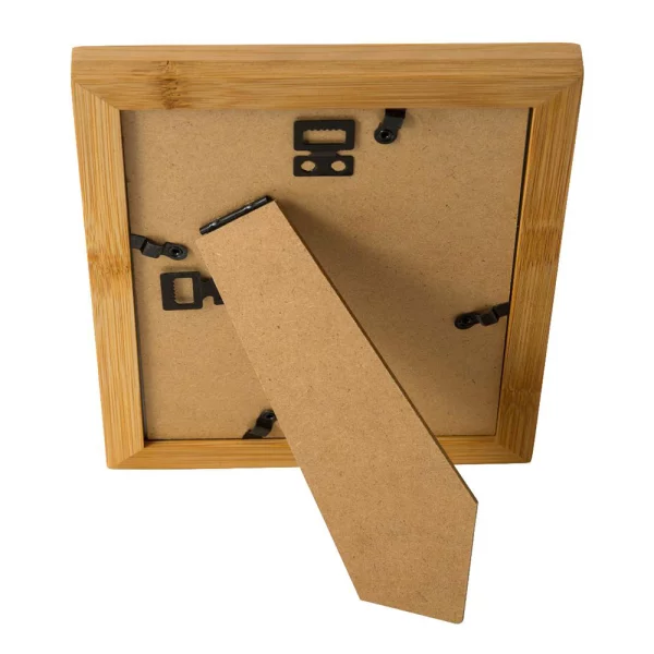 Holz Bilderrahmen Bamboo aus Bambus mit Passepartout 13x18 cm (10x15 cm) | Natur | Normalglas (2 mm)