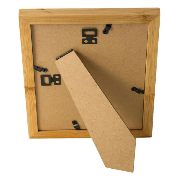 Holz-Bilderrahmen Bamboo aus Bambus mit Passepartout 15x20 cm (13x18 cm) | Natur | Normalglas (2 mm)