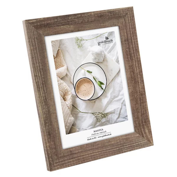 Fotorahmen Mantua (MDF) 15x20 cm | Walnuss | Normalglas (2 mm)