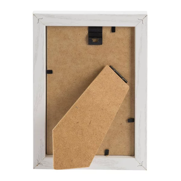 Holz Bilderrahmen Tallinn (MDF) 10x15 cm | weiß | Normalglas (2 mm)