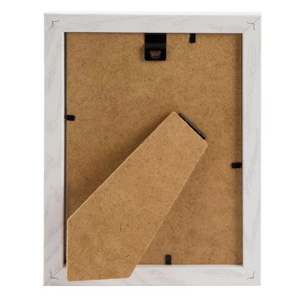 Holz Bilderrahmen Tallinn (MDF) 13x18 cm | weiß | Normalglas (2 mm)