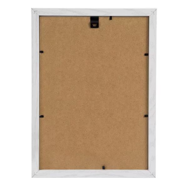 Holz Bilderrahmen Tallinn (MDF) 21x29,7 cm (DIN A4) | weiß | Normalglas (2 mm)