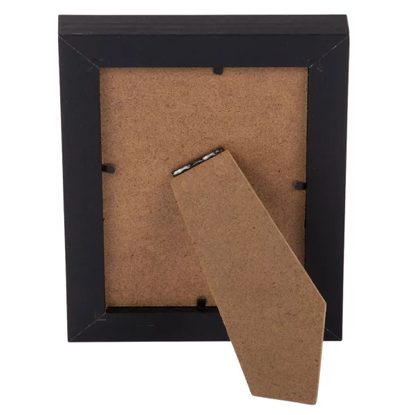 Holz-Bilderrahmen Dream (MDF) 10x15 cm | schwarz | Normalglas (2 mm)