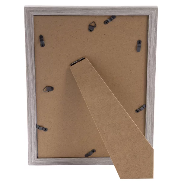 Holz-Bilderrahmen Toscana (MDF) 10x15 cm | grau | Normalglas (2 mm)