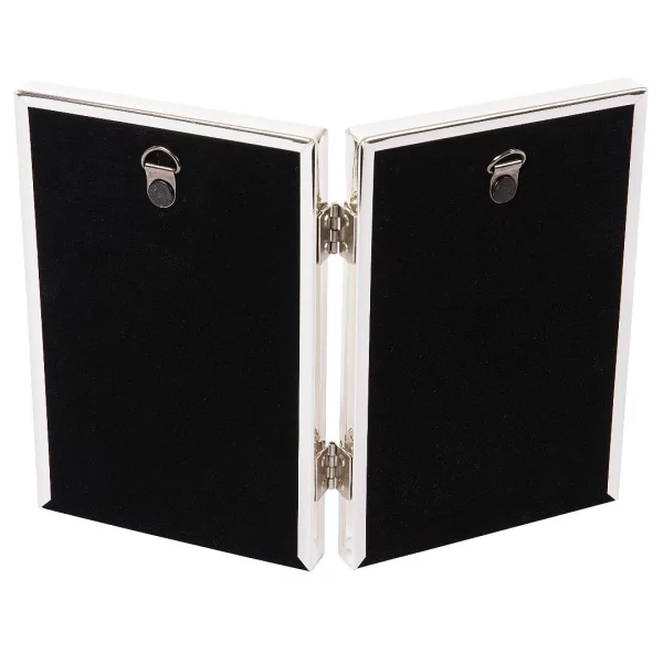 Doppel-Fotorahmen "Fine" 2x 10x15 cm | silber | Normalglas (2 mm)