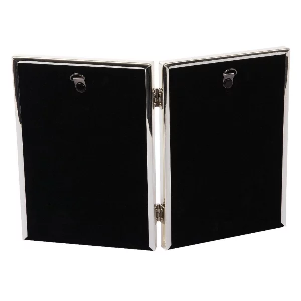 Doppel-Fotorahmen "Fine" 2x 13x18 cm | silber | Normalglas (2 mm)