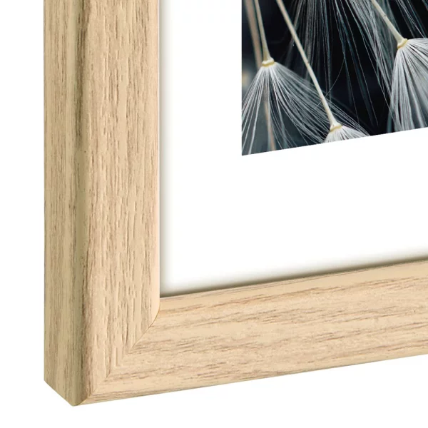 Kunststoff Bilderrahmen Breeze 30x40 cm | Eiche | Normalglas (2 mm)