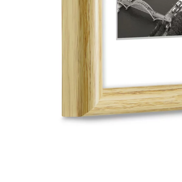 Kunststoff Bilderrahmen Swing 10x15 cm | Natur | Kunstglas (1 mm)