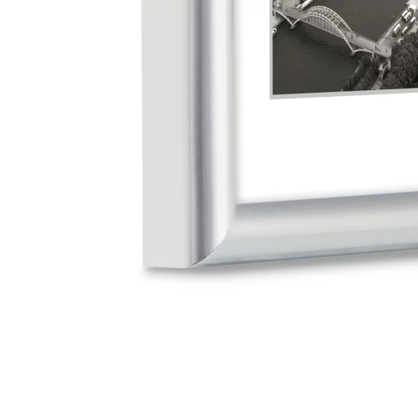 Kunststoff Bilderrahmen Vienna 10 x 15 cm | Silber | Normalglas (2 mm)