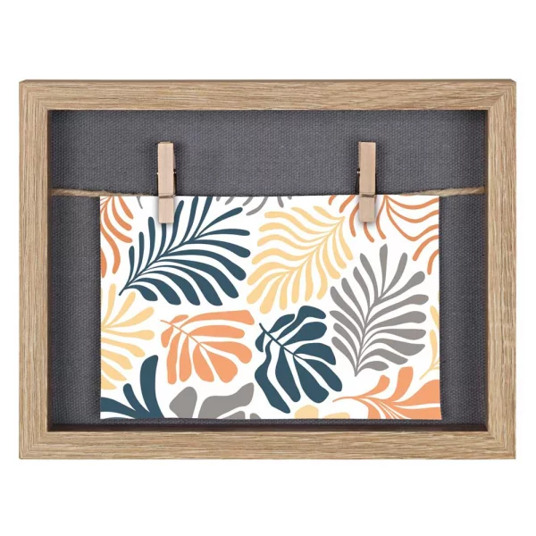 Bilderrahmen Muro mit Schnur und Klammern 16,5 x 21,5 cm | Eiche
