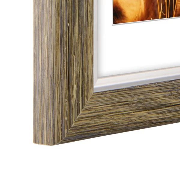 Kunststoff Bilderrahmen Lima 10 x 15 cm | Dunkelbraun | Normalglas (2 mm)
