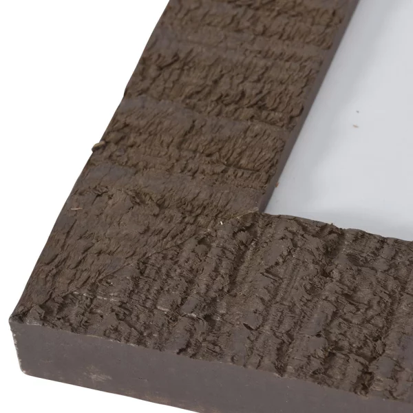 Holz Bilderrahmen Driftwood mit Passepartout 15x20 cm (10x15 cm) | Braun | Normalglas (2 mm)