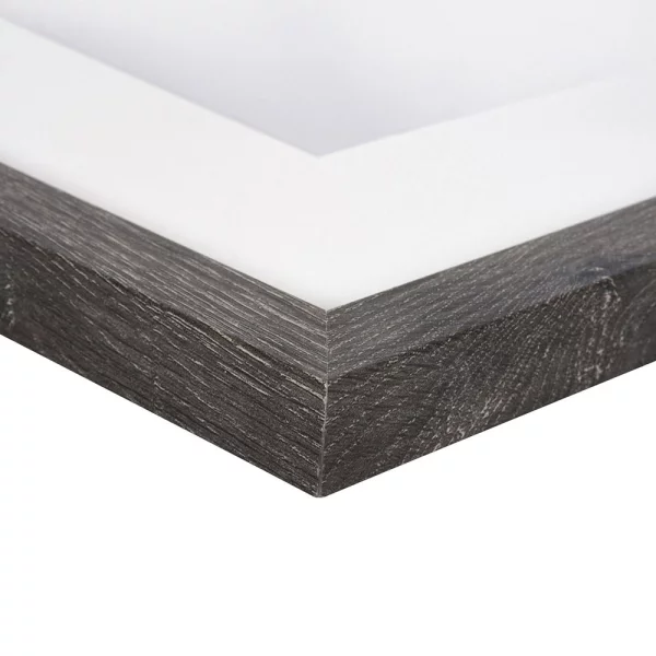 Holz Bilderrahmen Modern für mehrere Bilder 3x10x15 cm | dunkelgrau | Normalglas (2 mm)