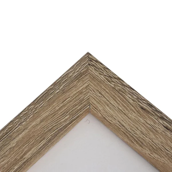 Holz Bilderrahmen Modern für mehrere Bilder 3x10x15 cm | mittelbraun | Normalglas (2 mm)
