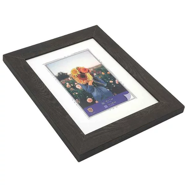 Kunststoff Bilderrahmen Dahlia 15x20 cm | dunkelbraun | Normalglas (2 mm)