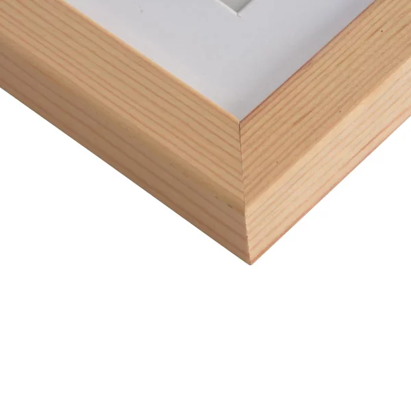 Holz Bilderrahmen Jardin mit Passepartout 10x15 cm (7x10 cm) | Natur | Normalglas (2 mm)