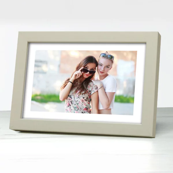 Holz Bilderrahmen Corvian 21x29,7 cm (A4) | Cremeweiß | Normalglas (2 mm)