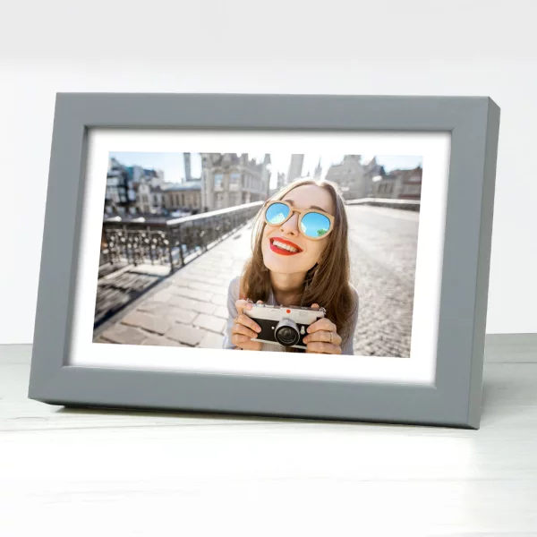 Holz Bilderrahmen Corvian 21x29,7 cm (A4) | Grau | Normalglas (2 mm)