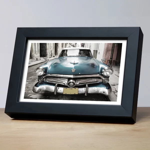 Holz Bilderrahmen Velion 10x15 cm | Schwarz | Normalglas (2 mm)