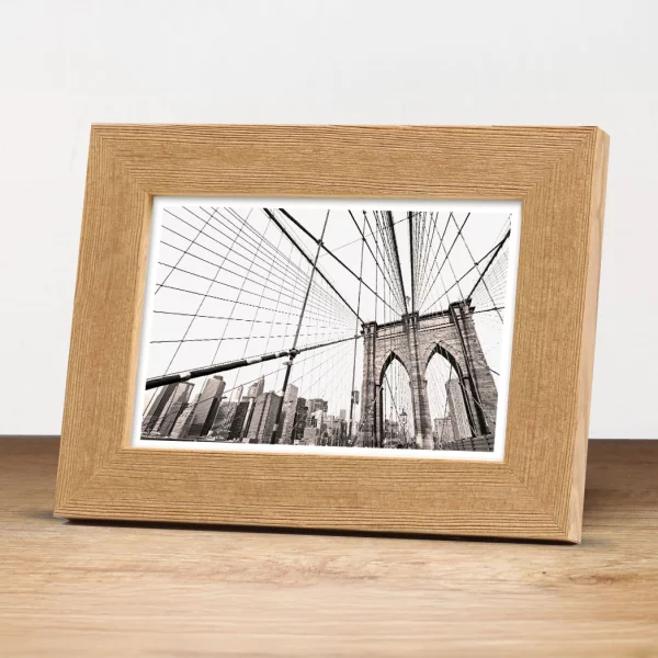 Holz Bilderrahmen Solvane 21x29,7 cm (A4) | Eiche | Normalglas (2 mm)