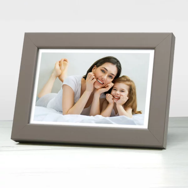 Holz Bilderrahmen Kaelis 21x29,7 cm (A4) | Dunkelgrau | Normalglas (2 mm)