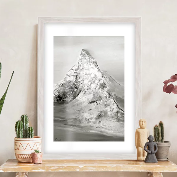 MDF Bilderrahmen Eloura 50x70 cm | Eiche hell | Kunstglas (1 mm)