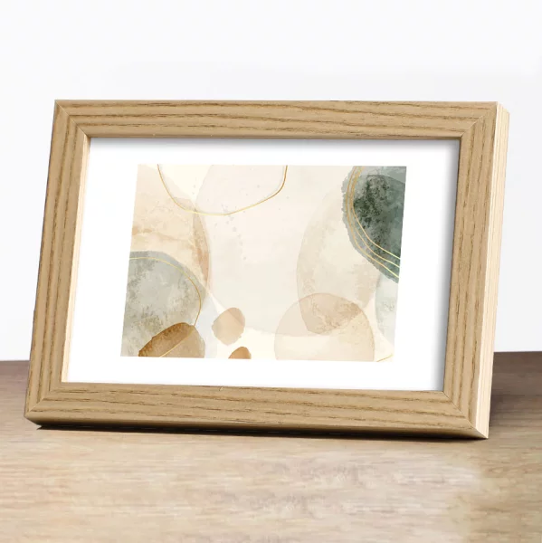 MDF Bilderrahmen Eloura 50x70 cm | Eiche | Kunstglas (1 mm)