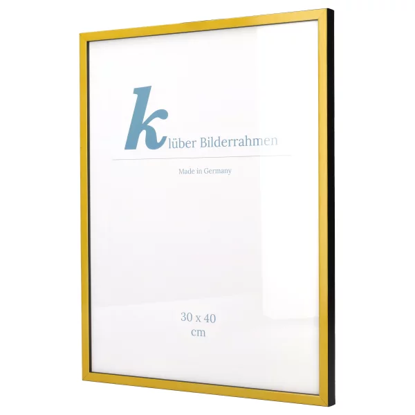 Cadre en bois Calamar 30x40 cm | jaune-noir | verre standard (2 mm)