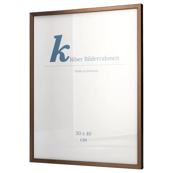 Cadre en bois Calamar 30x40 cm | cuivre-noir | verre standard (2 mm)
