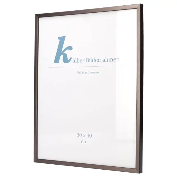 Cadre en bois Calamar 30x40 cm | rosé-noir | verre standard (2 mm)