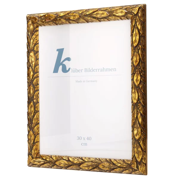 Barock Bilderrahmen Cadiz 30x45 | Gold | Normalglas (2 mm)