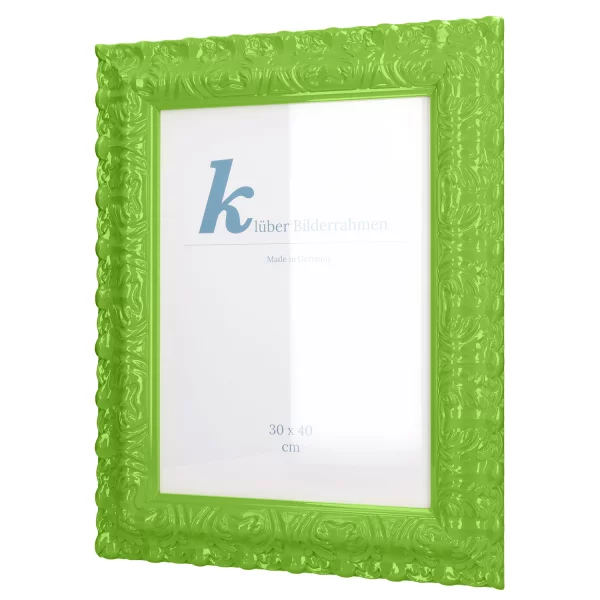 Barockrahmen Salamanca Color 50x60 cm | Apple Green (153) | Normalglas (2 mm)
