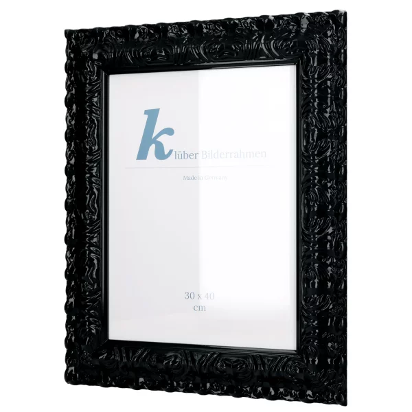 Barockrahmen Salamanca Color 50x60 cm | Black (214) | Normalglas (2 mm)
