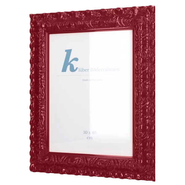 Barockrahmen Salamanca Color 70x100 cm | Burgundy (019) | Kunstglas (2 mm)