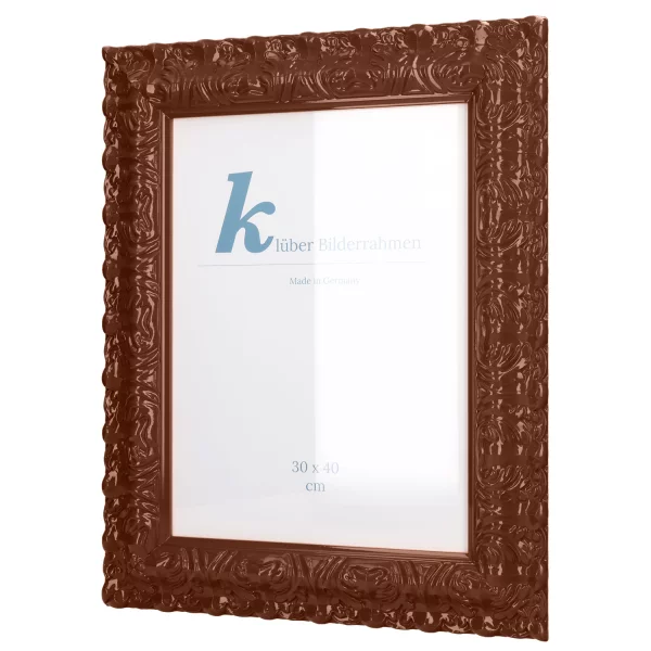 Barockrahmen Salamanca Color 50x60 cm | Chocolate (207) | Normalglas (2 mm)