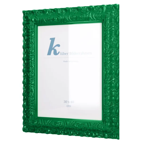 Barockrahmen Salamanca Color 70x100 cm | Emerald (160) | Kunstglas (2 mm)