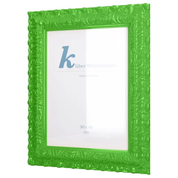 Barockrahmen Salamanca Color 70x100 cm | Green (157) | Kunstglas (2 mm)