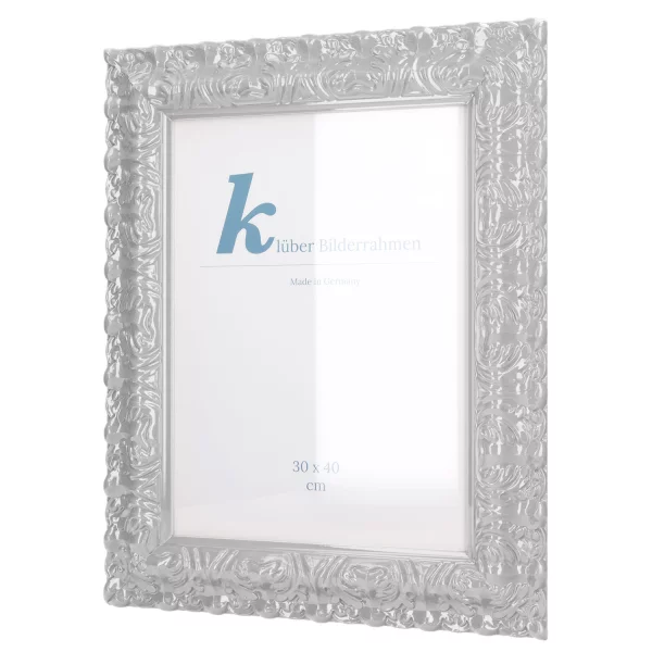 Barockrahmen Salamanca Color 70x100 cm | Heather Grey (228) | Kunstglas (2 mm)