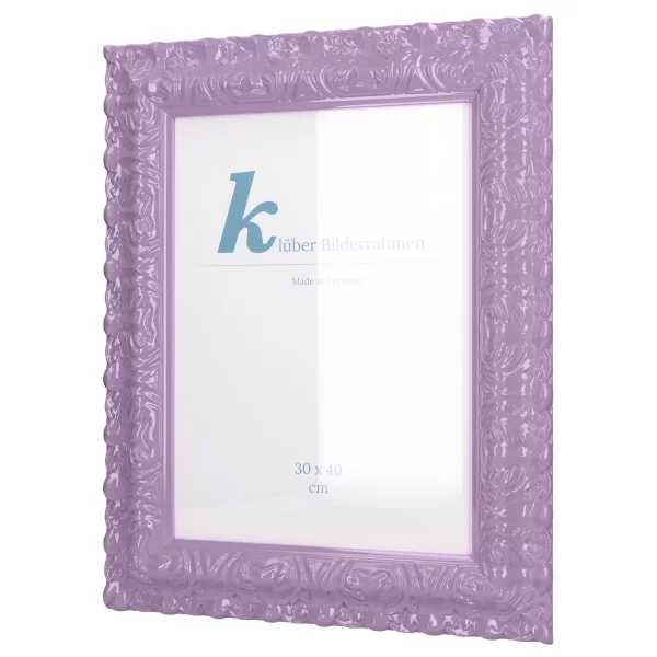 Barockrahmen Salamanca Color 50x60 cm | Lavender (065) | Normalglas (2 mm)