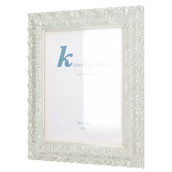 Barockrahmen Salamanca Color 70x100 cm | Light Neutral Grey (218) | Kunstglas (2 mm)