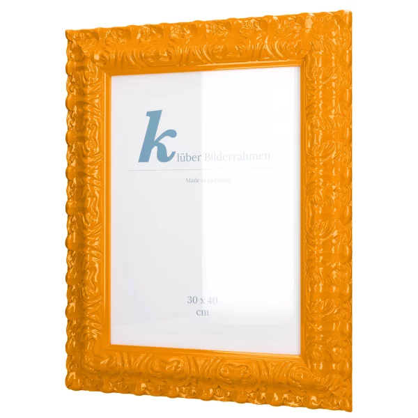 Barockrahmen Salamanca Color 50x60 cm | Light Orange (011) | Normalglas (2 mm)